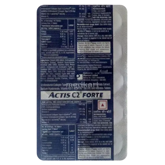 actis c2 forte tablet 10's